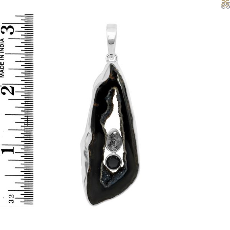 Agate (Black) Pendant-2SP ABL-1-141