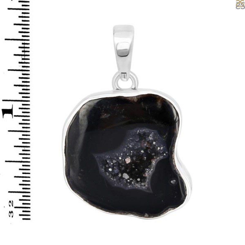 Agate (Black) Pendant-SP ABL-1-61
