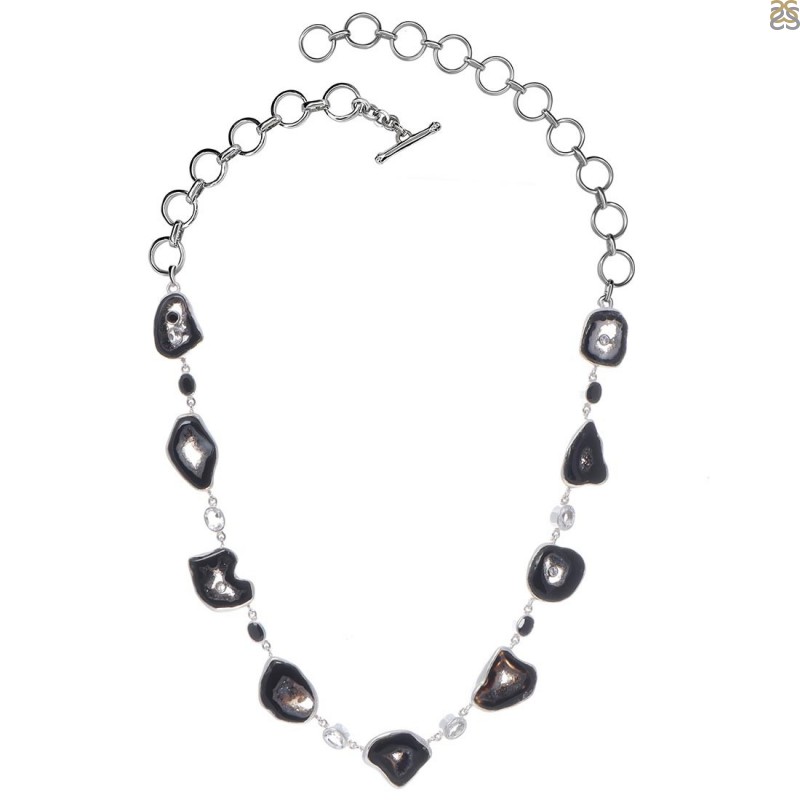 Black Spinel Necklace | lovojewelry