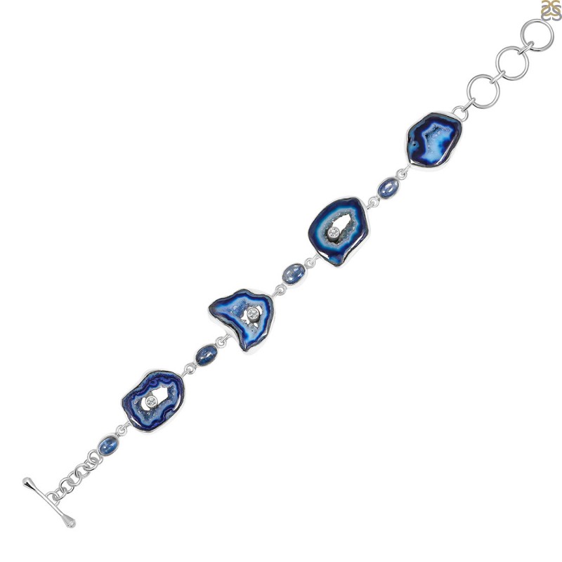 Single Strand Chip Bracelet - Blue Lace Agate – Crystal Earth Spirit