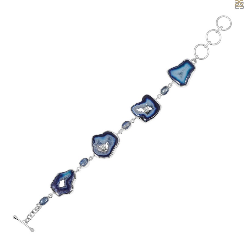 Pearl Bracelet Blue Freshwater Pearl Bracelet or Anklet Blue Beaded  Bracelet Stretch Elastic Ankle Bracelet Unisex Gift Couples Beach Ocean