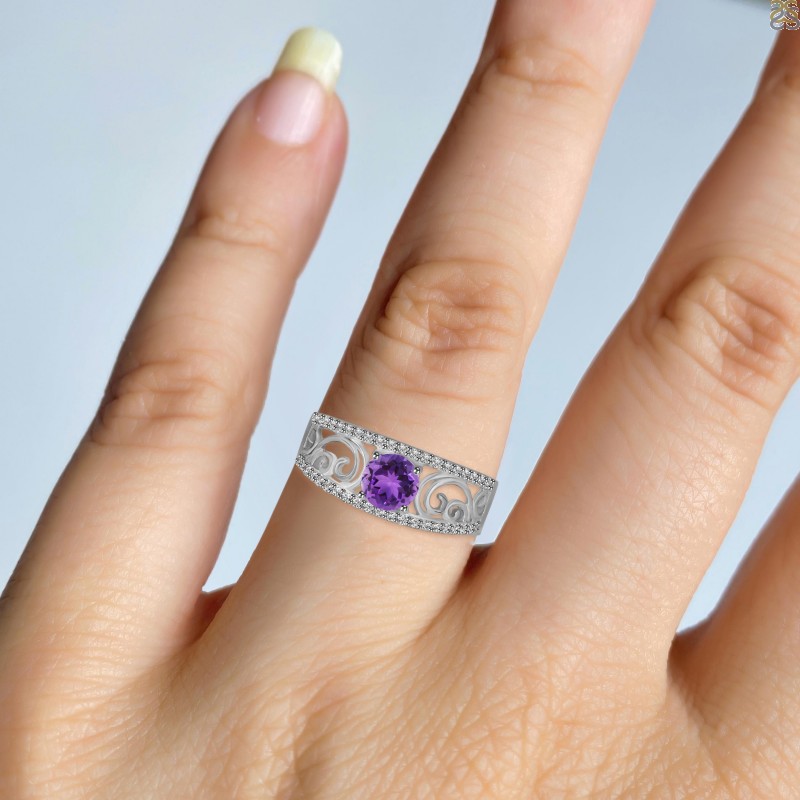 Amethyst Blue Topaz Ring, Pear Amethyst Ring, Wedding Ring, 14k Amethyst  Ring, Multi Stone Ring, Engagement Ring, Bridal Ring, Promise Ring - Etsy