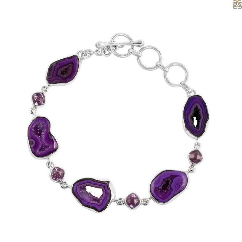 Agate (Purple) Bracelet-BSL APU-11-5