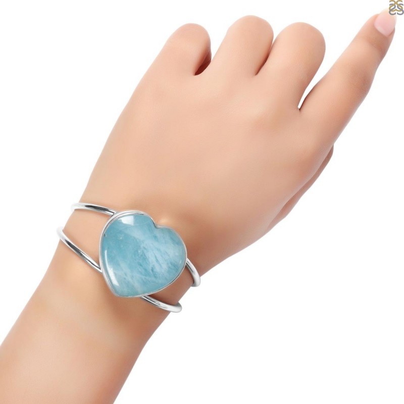 Aquamarine Cuff Bracelet-S AQM-10-10