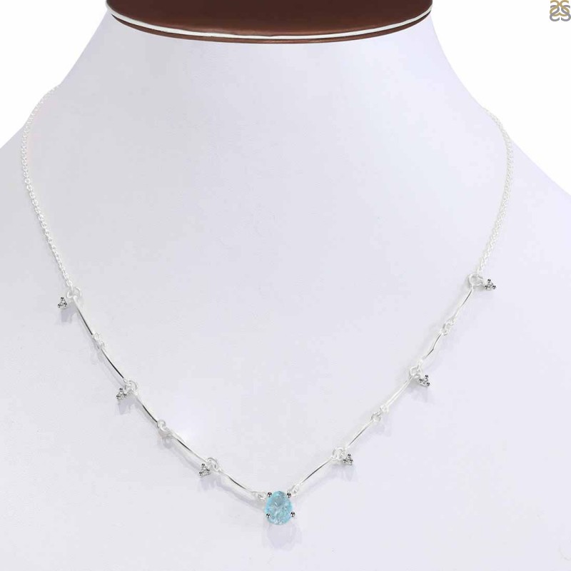 Amazon.com: Aquamarine Raw Crystal Pendant Necklace in Bronze : Handmade  Products
