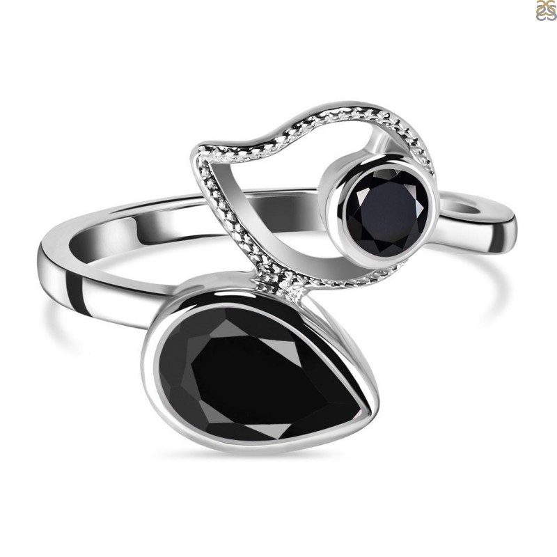 Black Tourmaline Crystal Ring – DALLAS PSYCHIC AND CRYSTALS
