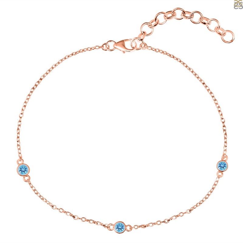 Beautiful Silver & Rose Gold With Love Heart Charm Bracelet – FaceTreasures