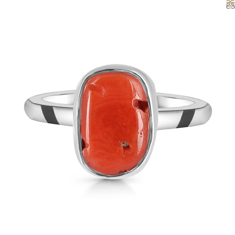Red Coral Ring-R-Size-5 COR-2-16