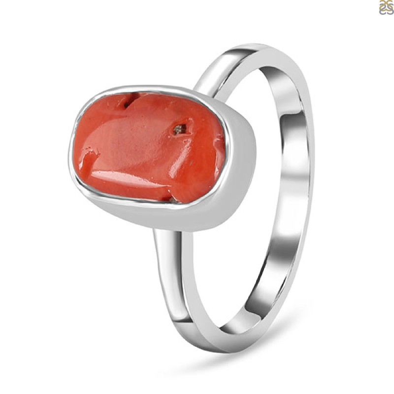 Red Coral Ring-R-Size-5 COR-2-16