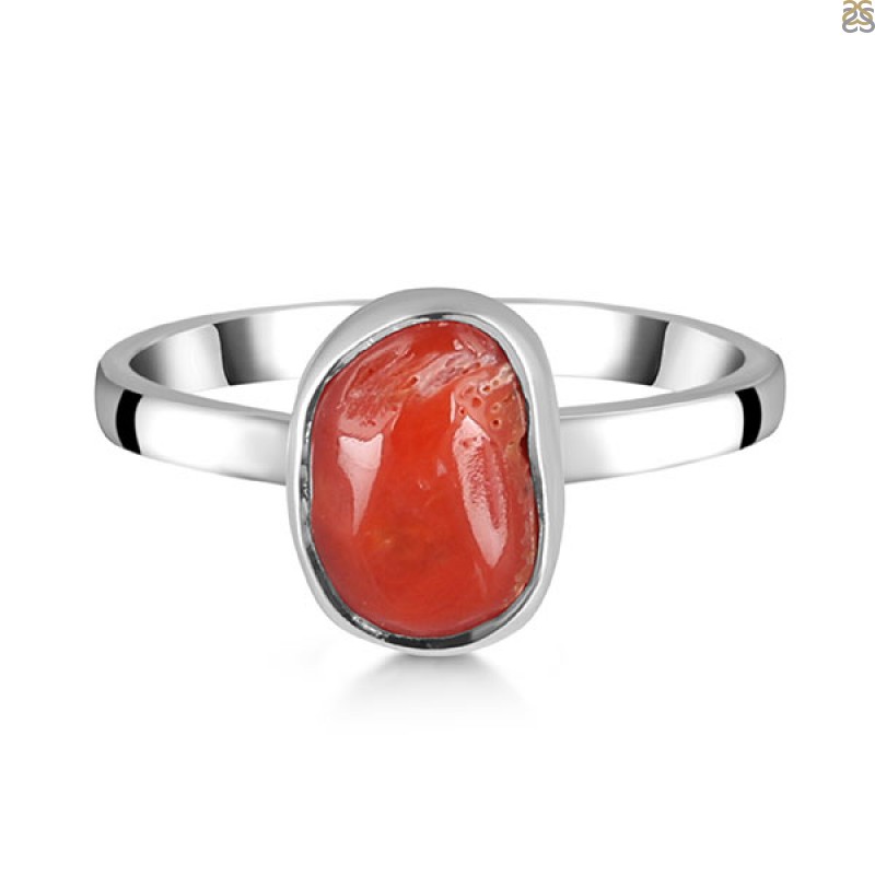 Red Coral Gemstone Ring at Rs 4500/piece | Astro Rings in Jaipur | ID:  2850035783855