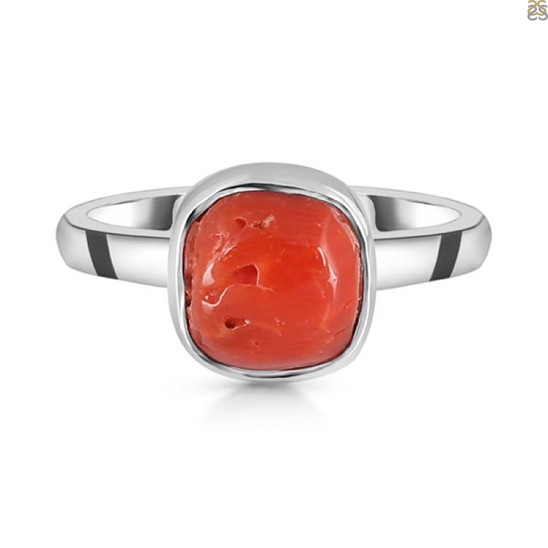 Coral gemstone ring. Style your outfit with this charming… | by Sehdev  Jewellers | Medium