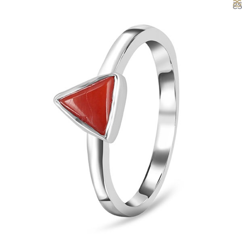 Red Coral Ring-R-Size-7 COR-2-9