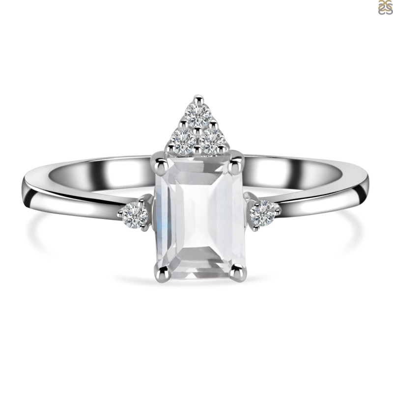 White Topaz Rings - The Black Bow Jewelry Company