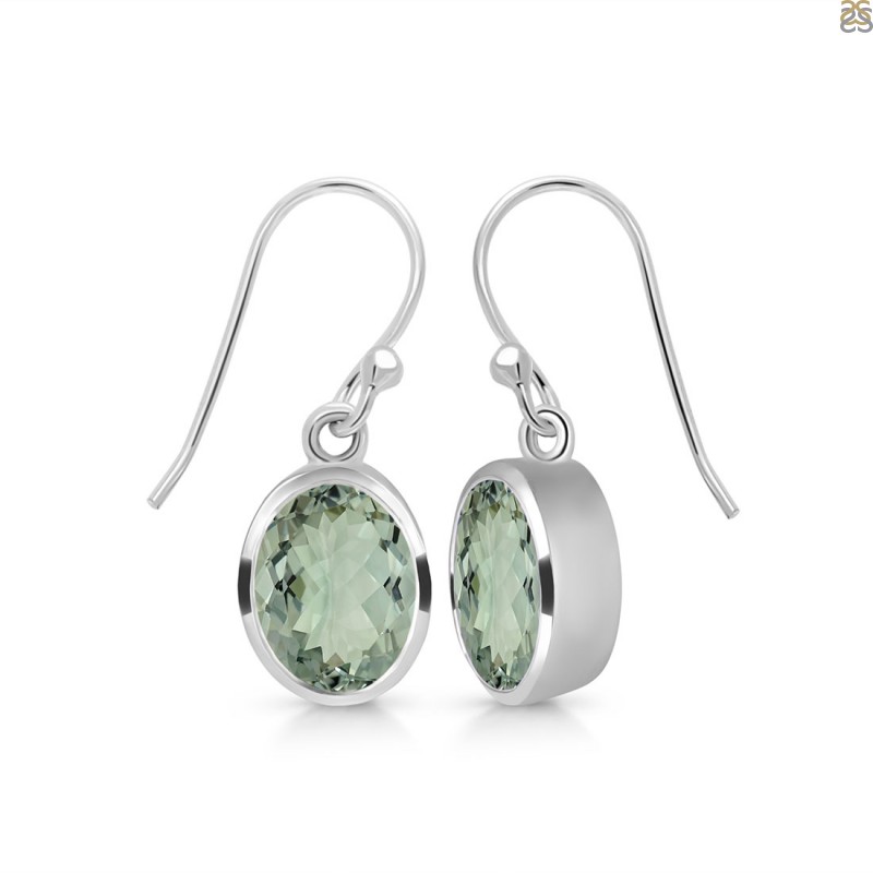 Green Amethyst Earring