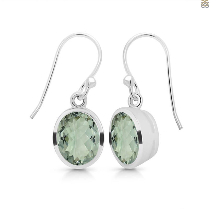 Green Amethyst Earring