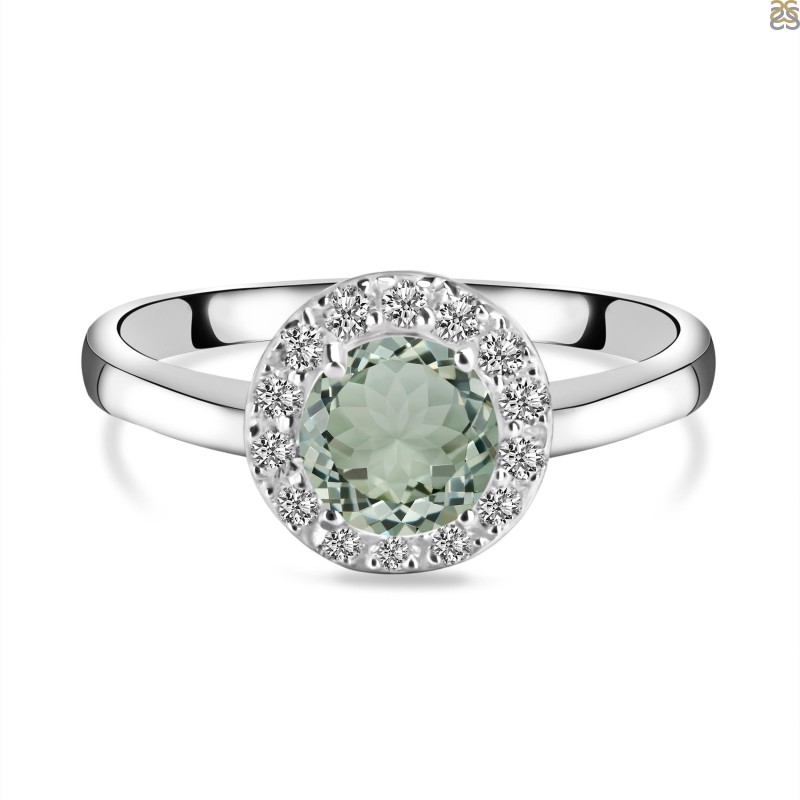 14K Yellow Gold Rainforest Green Passion Topaz Engagement Ring – Chasing  Victory