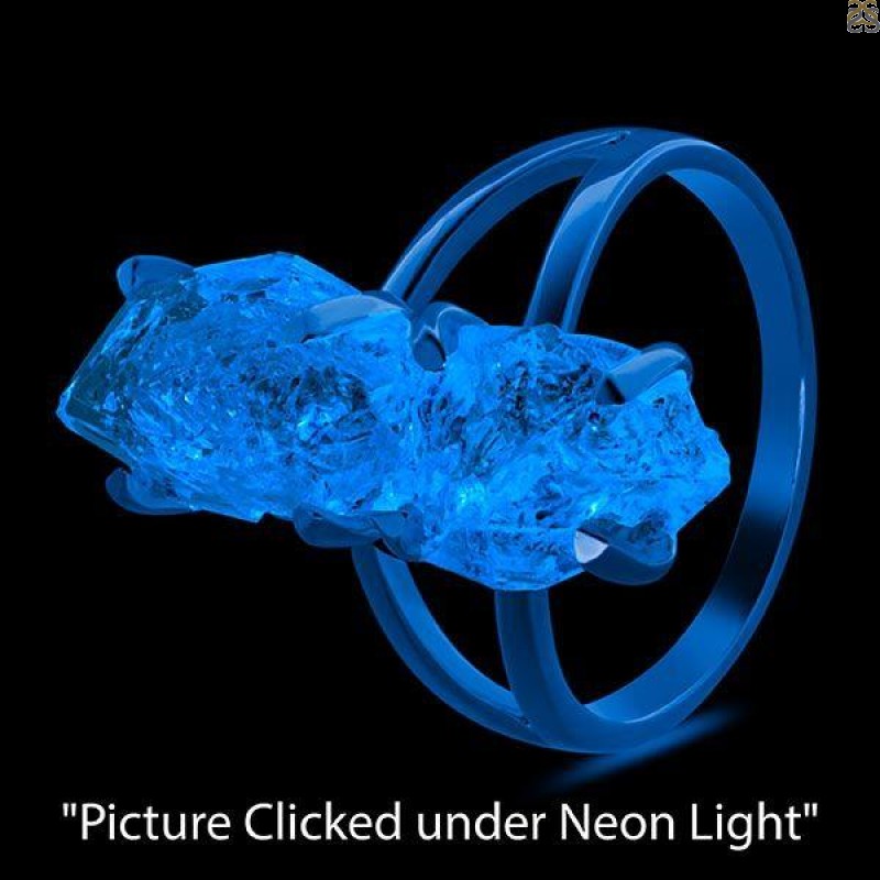 Petroleum Herkimer Diamond Rough Ring-R-Size-8 HDP-2-195