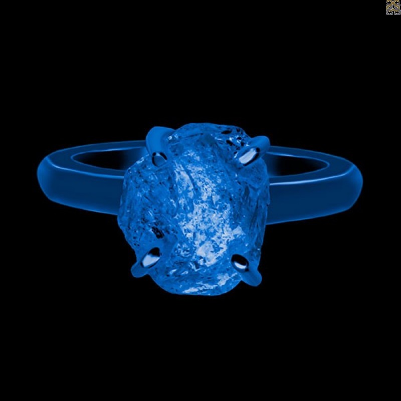Petroleum Herkimer Diamond Rough Ring-R-Size-9 HDP-2-377