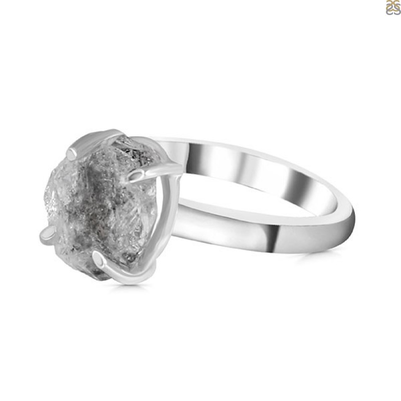 Petroleum Herkimer Diamond Rough Ring-R-Size-9 HDP-2-377