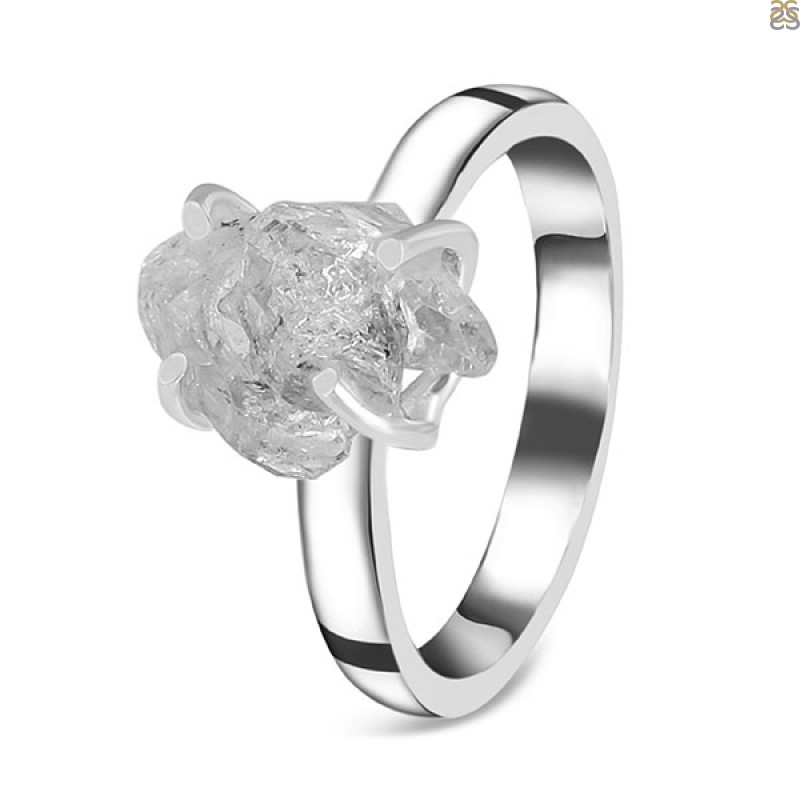 Petroleum Herkimer Diamond Rough Ring-R-Size-7 HDP-2-413