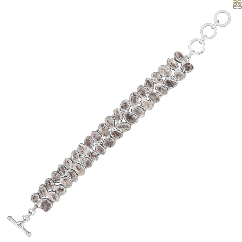 Herkimer Diamond Rough Bracelet-BJ HKD-11-1