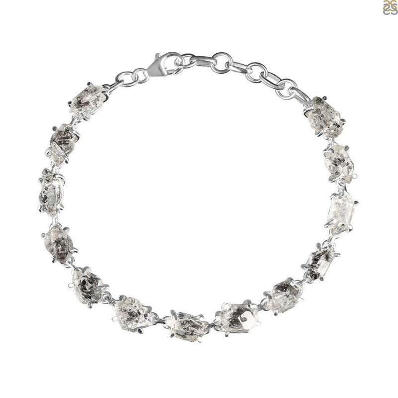 Herkimer Diamond Bracelet with Gold Filled Spring Clasp – Beads of Paradise
