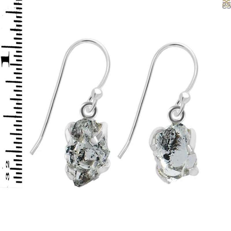 Herkimer Diamond Earring-E HKD-3-418