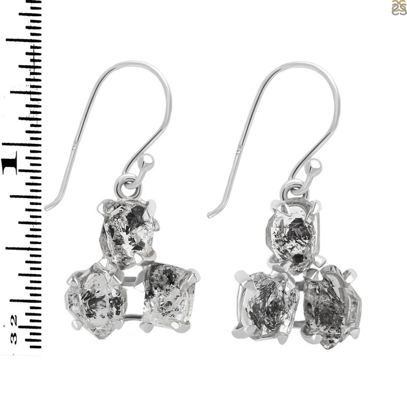 Herkimer Diamond Earring-2E HKD-3-489