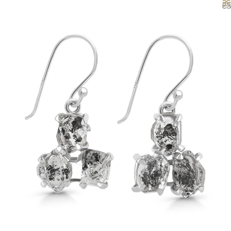 Herkimer Diamond Earring-2E HKD-3-489