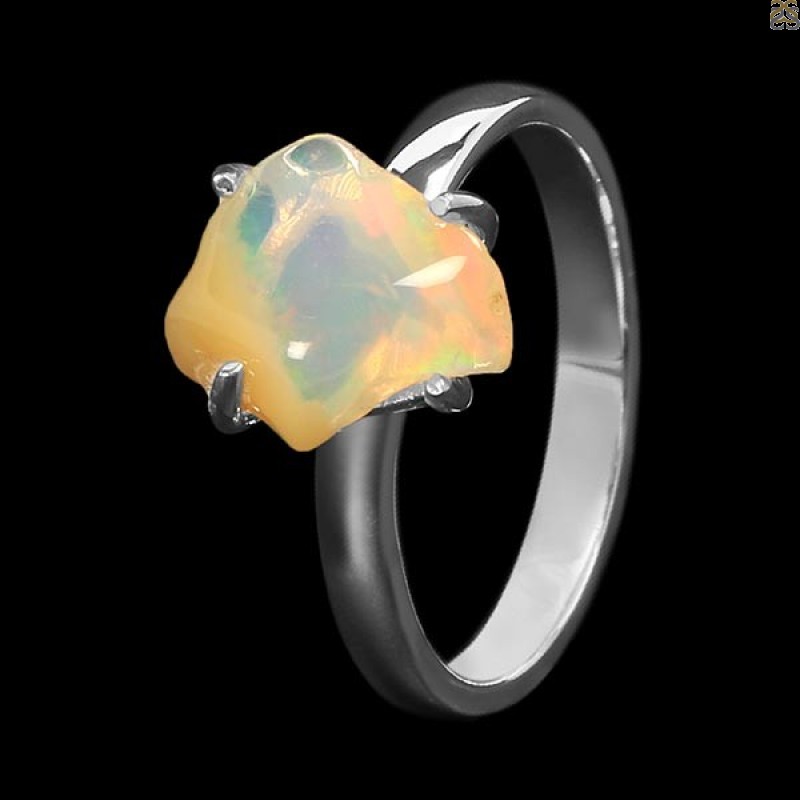 Opal Polished Nugget Ring-R-Size-7 OPL-2-1034