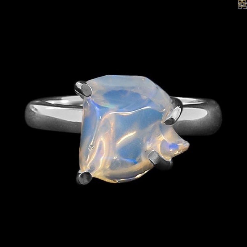 Opal Polished Nugget Ring-R-Size-6 OPL-2-109