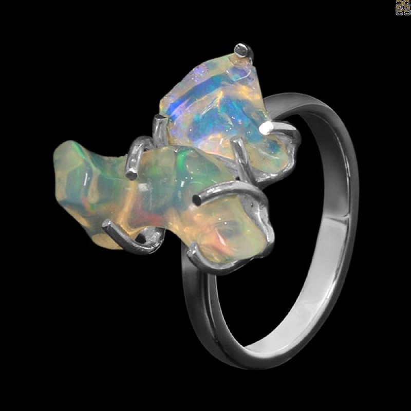 Opal Polished Nugget Ring-R-Size-7 OPL-2-131