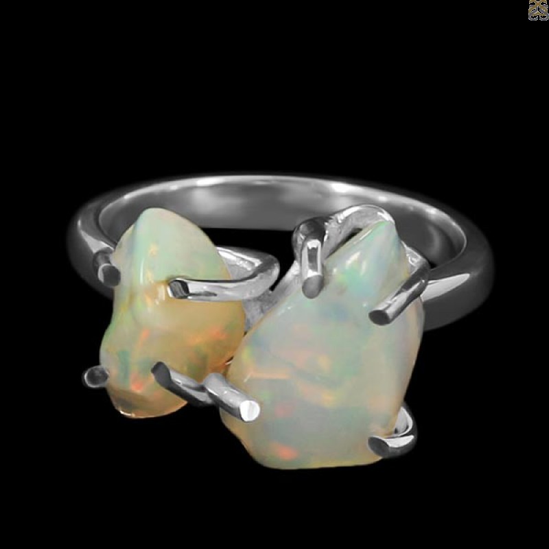 Opal Polished Nugget Ring-R-Size-6 OPL-2-178