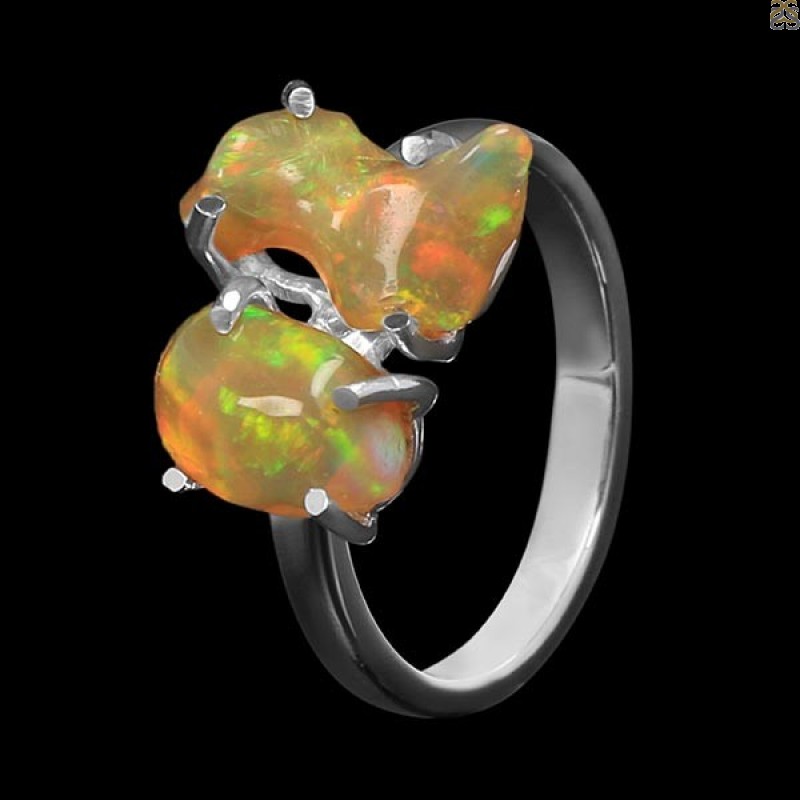 Opal Polished Nugget Ring-R-Size-8 OPL-2-240