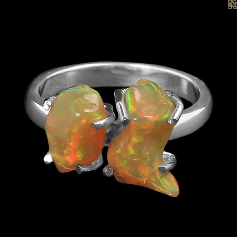 Opal Polished Nugget Ring-R-Size-8 OPL-2-240