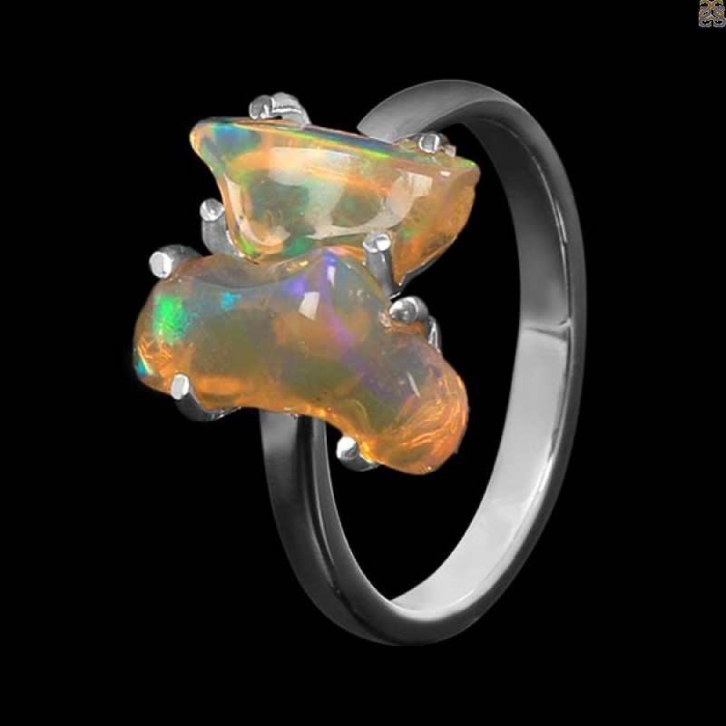Opal Polished Nugget Ring-R-Size-8 OPL-2-264