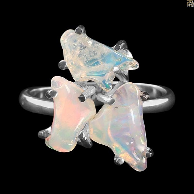 Opal Polished Nugget Ring-R-Size-7 OPL-2-292