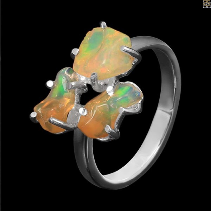 Opal Polished Nugget Ring-R-Size-8 OPL-2-315