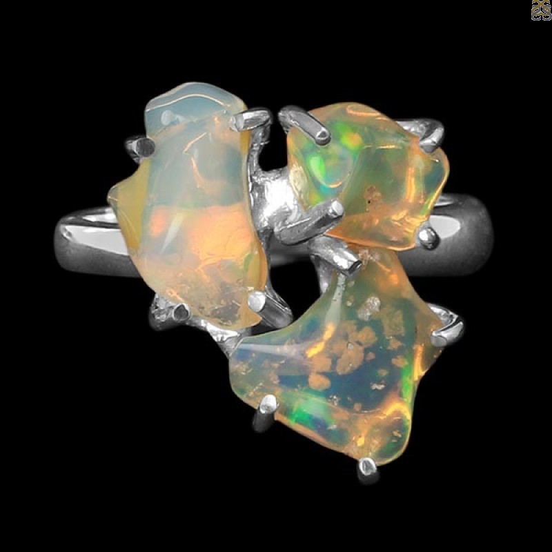 Opal Polished Nugget Ring-R-Size-8 OPL-2-323