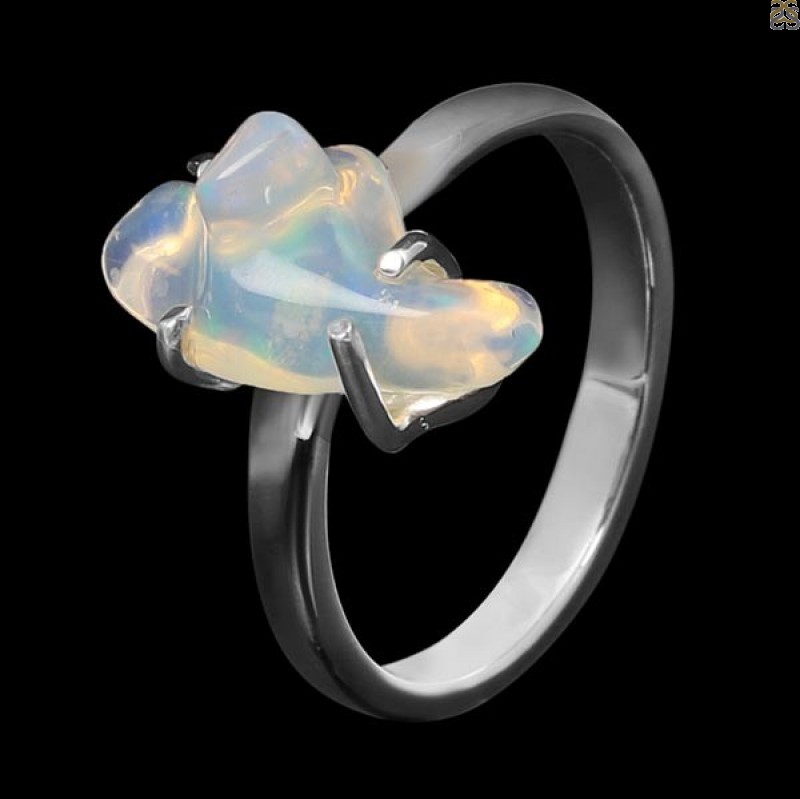 Opal Polished Nugget Ring-R-Size-8 OPL-2-346