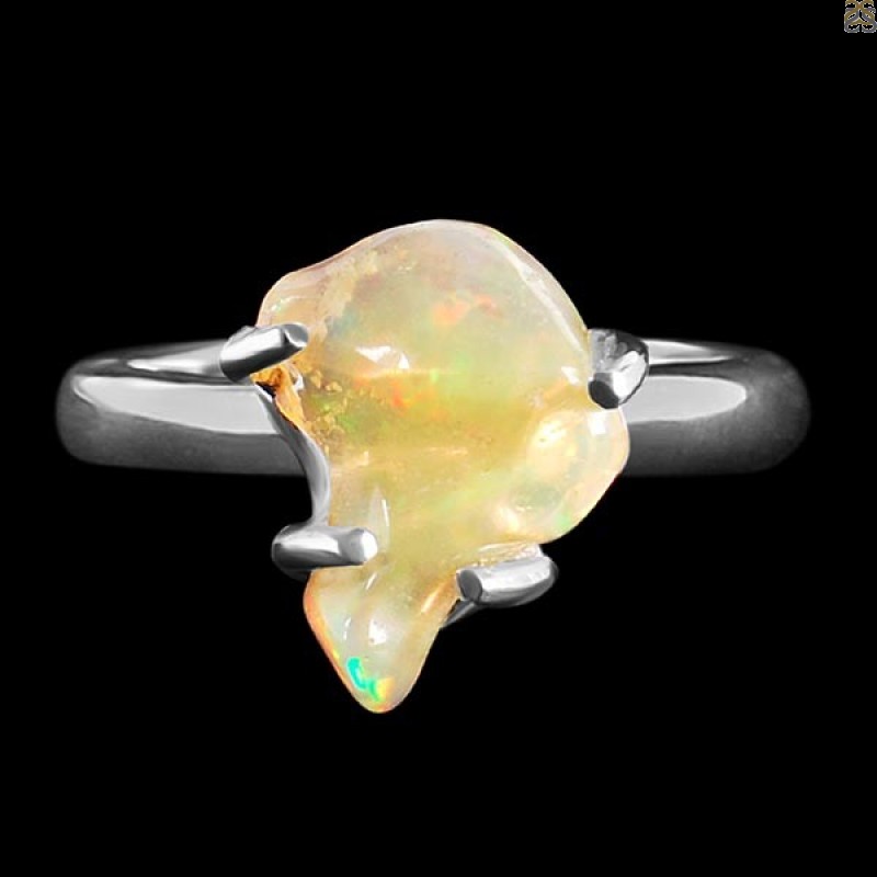 Opal Polished Nugget Ring-R-Size-8 OPL-2-410