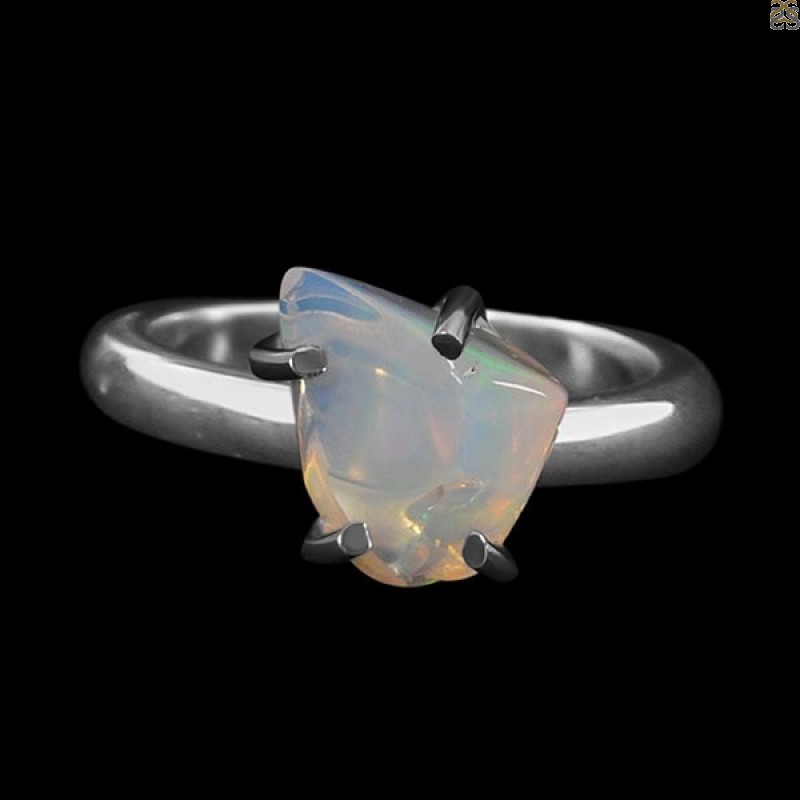 Opal Polished Nugget Ring-R-Size-8 OPL-2-469