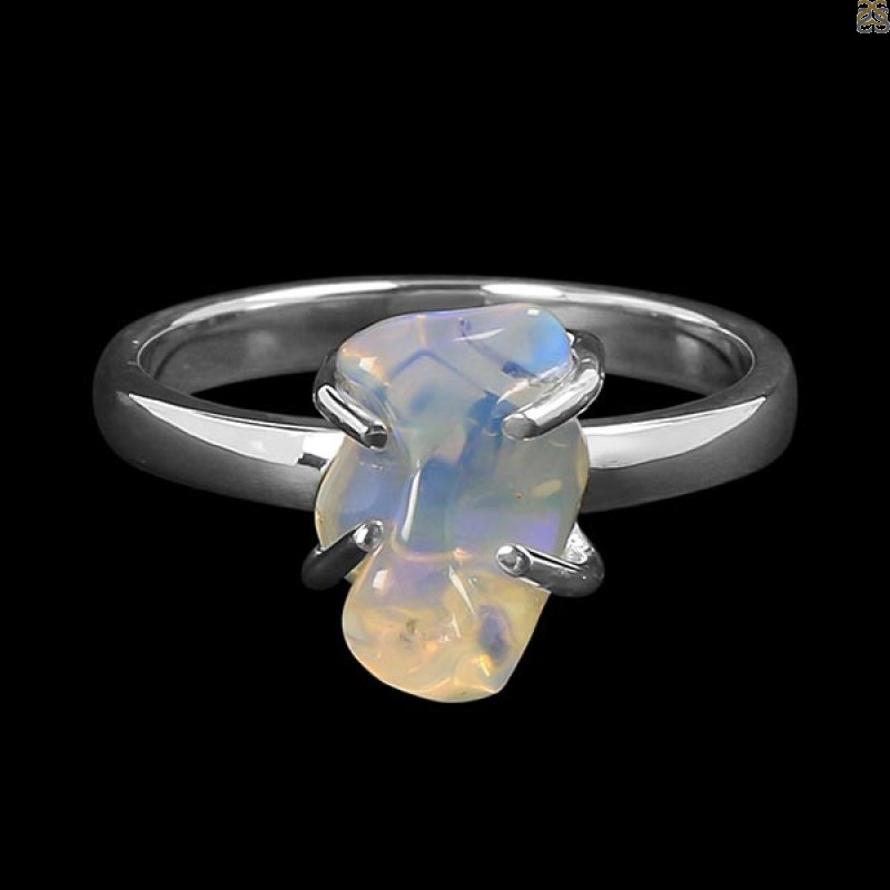 Opal Polished Nugget Ring-R-Size-8 OPL-2-490