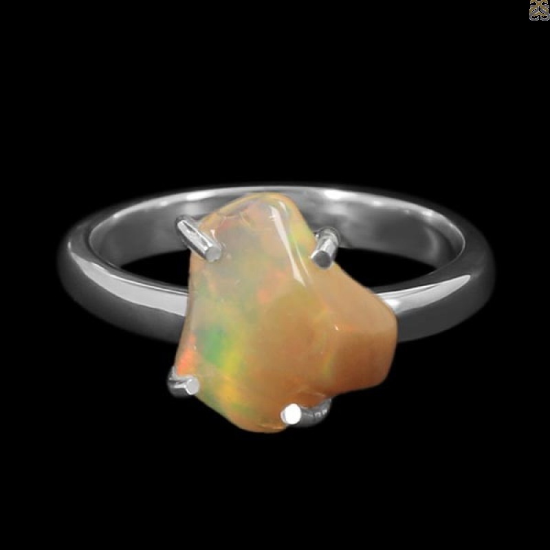 Opal Polished Nugget Ring-R-Size-8 OPL-2-510