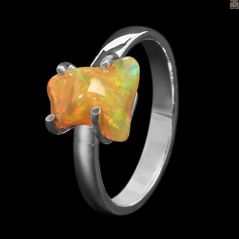 Opal Polished Nugget Ring-R-Size-8 OPL-2-576