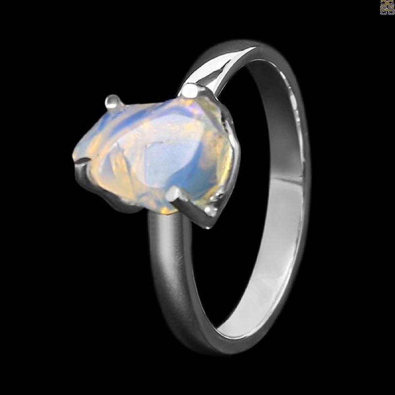 Opal Polished Nugget Ring-R-Size-8 OPL-2-593