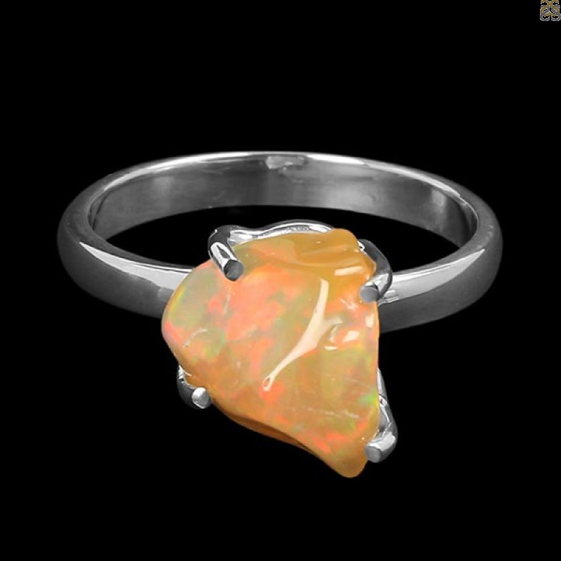 Opal Polished Nugget Ring-R-Size-8 OPL-2-596