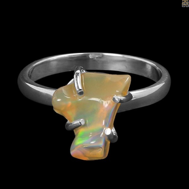 Opal Polished Nugget Ring-R-Size-8 OPL-2-603
