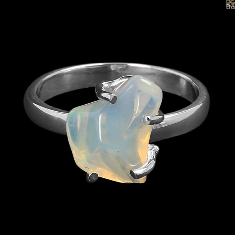 Opal Polished Nugget Ring-R-Size-8 OPL-2-605