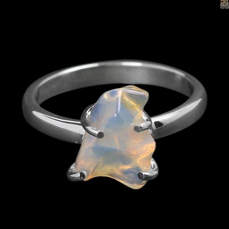 Opal Polished Nugget Ring-R-Size-8 OPL-2-620